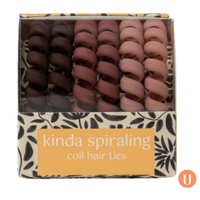 Crush™ Kinda Spiraling Coil Hair Ties - Mauve