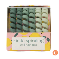 Crush™ Kinda Spiraling Coil Hair Ties - Olive