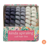 Crush™ Kinda Spiraling Coil Hair Ties - Purple