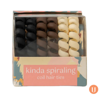 Crush™ Kinda Spiraling Coil Hair Ties - Tan