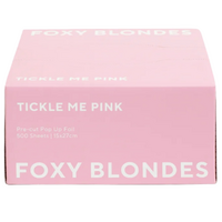 Foxy Blondes Pre-cut Pop Up Foil -Tickle Me Pink