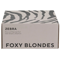 Foxy Blondes Pre-cut Pop Up Foil - Zebra