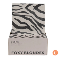 Foxy Blondes Pre-cut Pop Up Foil - Zebra