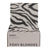 Foxy Blondes Pre-cut Pop Up Foil - Zebra