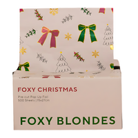 Foxy Blondes Pre-cut Pop Up Foil - Christmas