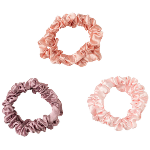 Crush Take Care Silky Satin Scrunchies Multi - Pink