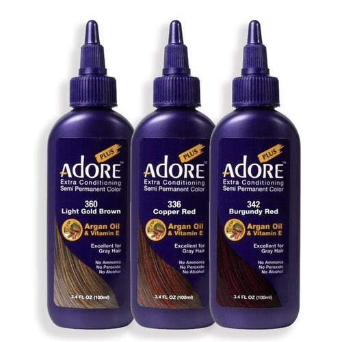 Adore Plus Semi Permanent Hair Colour Range 100mL