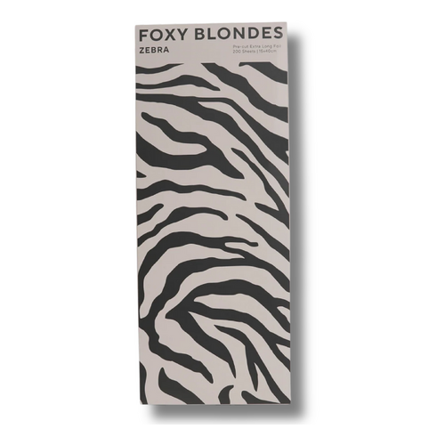 Foxy Blondes Pre Cut Extra Long Balayage Foil - Zebra