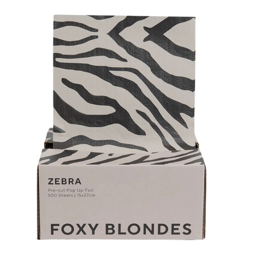 Foxy Blondes Pre-cut Pop Up Foil - Zebra