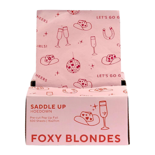 Foxy Blondes Pre-cut Pop Up Foil - Saddle Up