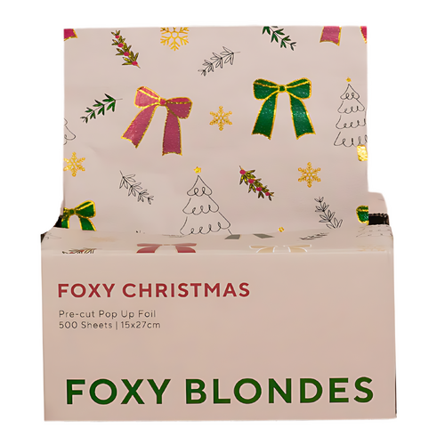 Foxy Blondes Pre-cut Pop Up Foil - Christmas